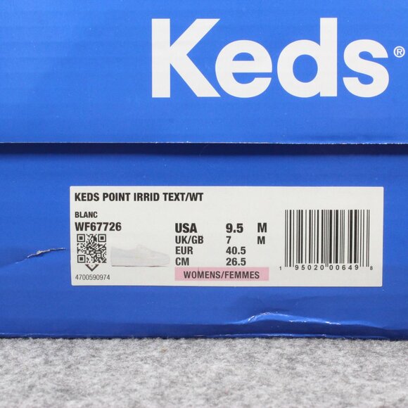 Keds Metallic IridKeds escent Silver Pointed Toe Platform Women's Shoes Size 9.5 - Picture 9 of 9
